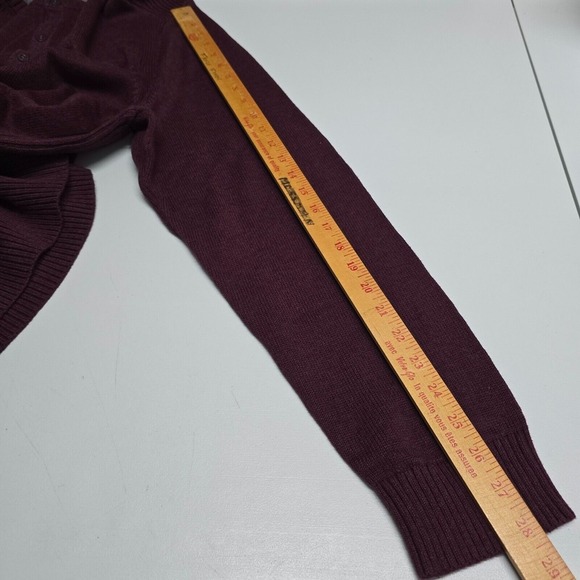 Eddie Bauer Mens Sweater XXL Purple Henley Long Sleeve Stretch Cotton Casual‎ - Picture 9 of 11